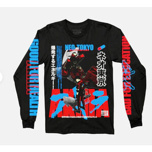 Brand New Rucking Fotten Akira Neo Tokyo Long Sleeve Black L Anime Manga JP